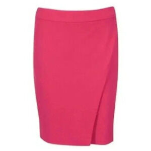 Ricki’s Skirt Wrap Front Pencil Ponte Knit Mini Fucshia Pink Size  2